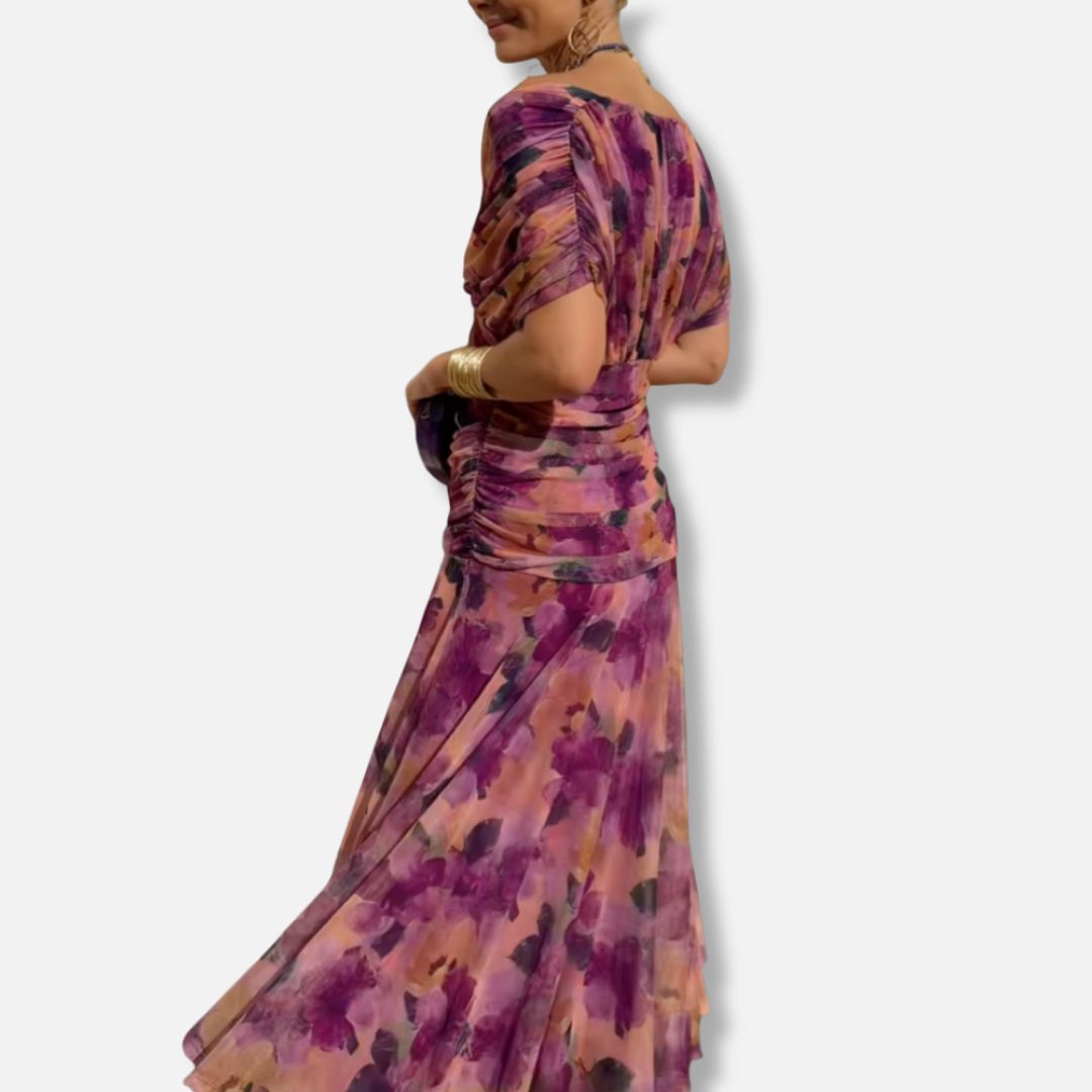 Elysea™ Luna - Elegant Dress With V-Neckline