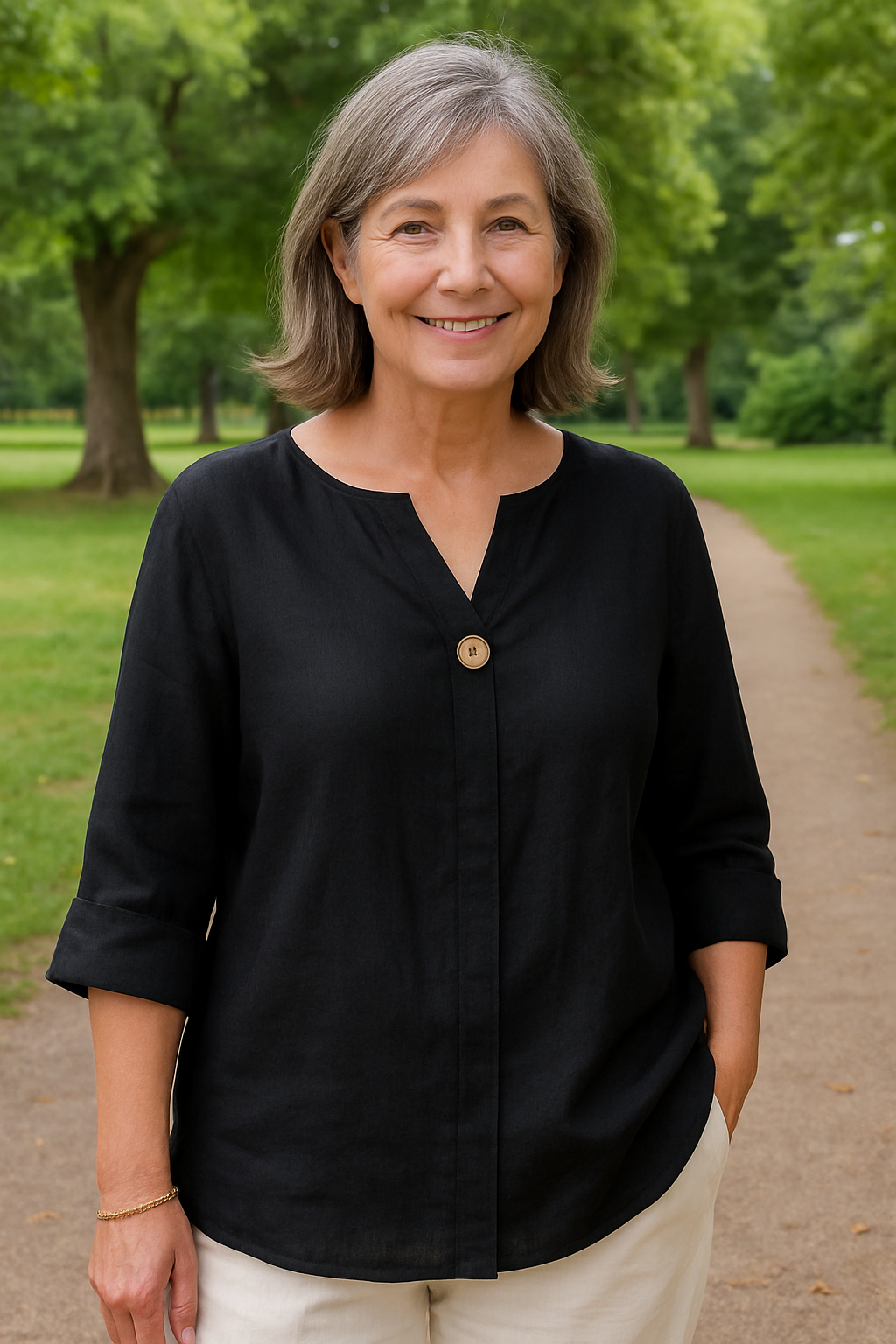 Simone | Blouse - Light. Flattering. Made for real women