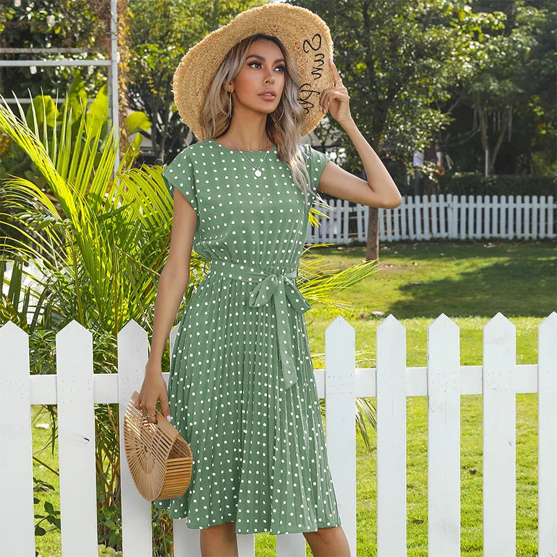 Beth - Polka Bloom Dress
